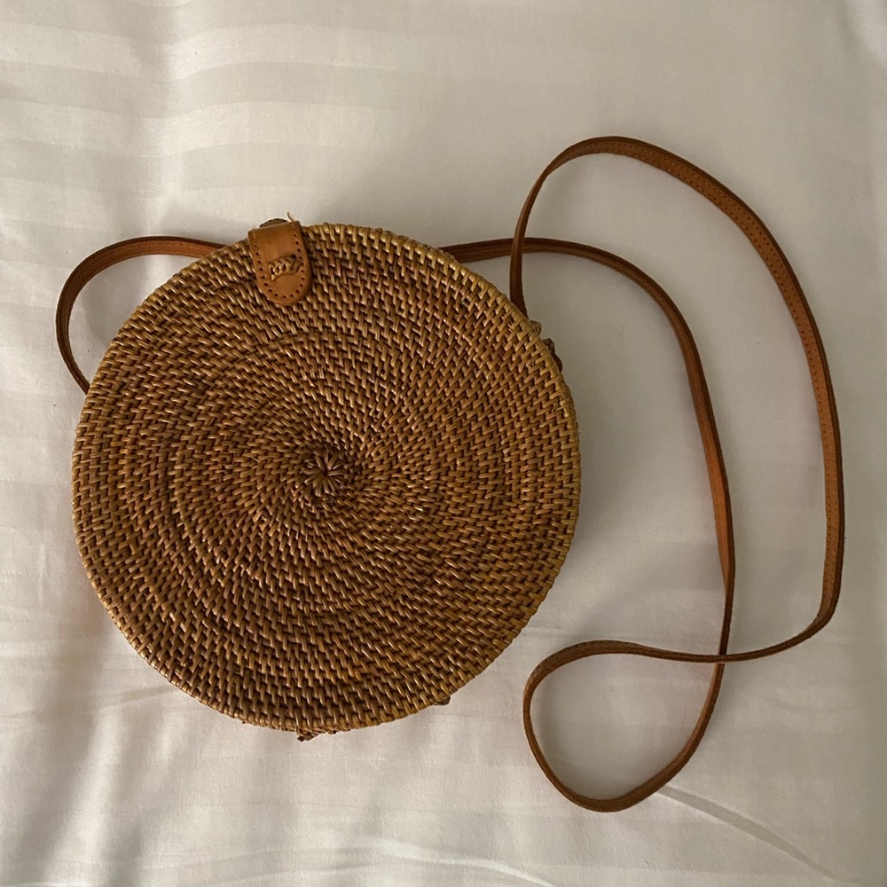 Never Used Rattan Shoulder Bag